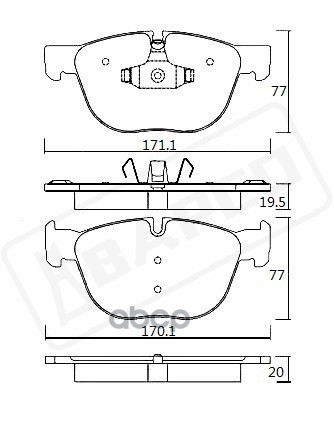 

Тормозные колодки BAPCO передние дисковые BP0365