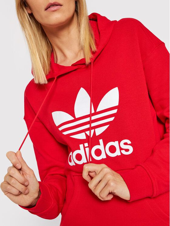 

Худи женское Adidas 0000209021615 красное 34 EU, Красный, 0000209021615