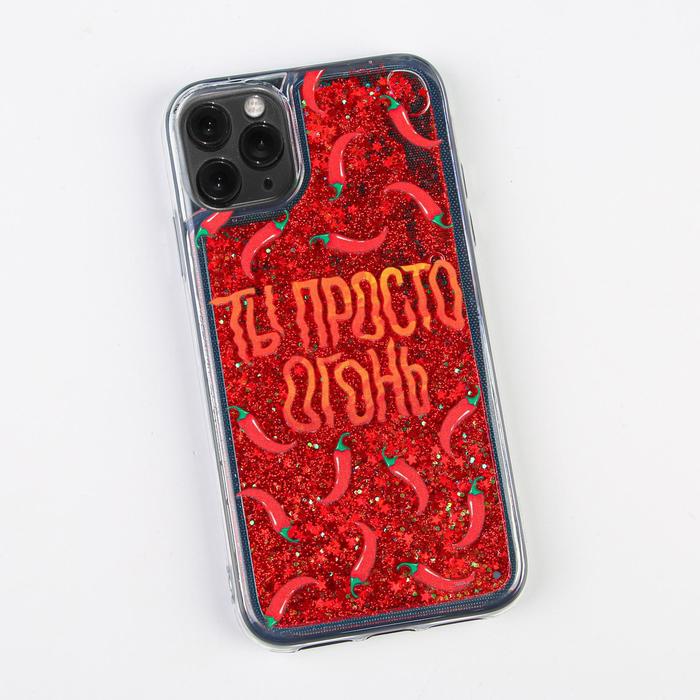 

Чехол Like me для iPhone 11 Pro с блестками внутри, Pepper, Красный, для iPhone 11 Pro с блестками внутри, Pepper