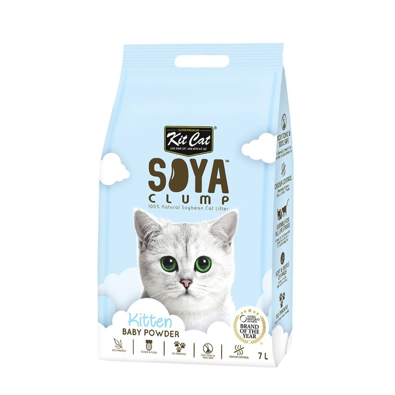 Комкующийся наполнитель Kit Cat SoyaClump соевый, 7 л