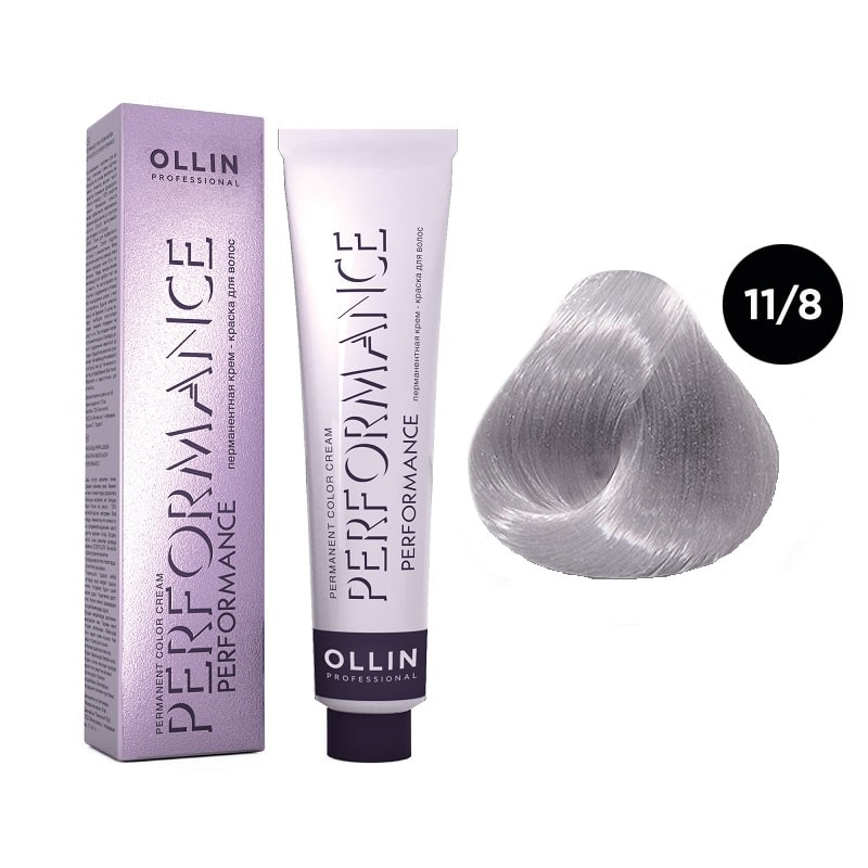 

Краска для волос Ollin Professional 11/8 специальный блондин жемчужный, 60 мл, Блонд