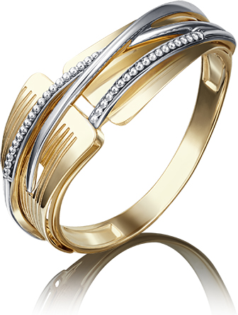 

Кольцо из золота р. 18.5 PLATINA jewelry 01-5131-00-000-1121-48, 01-5131-00-000-1121-48