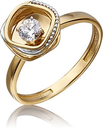 

Кольцо из золота р. 20 PLATINA jewelry 01-5232-00-501-1130-38, фианит, 01-5232-00-501-1130-38