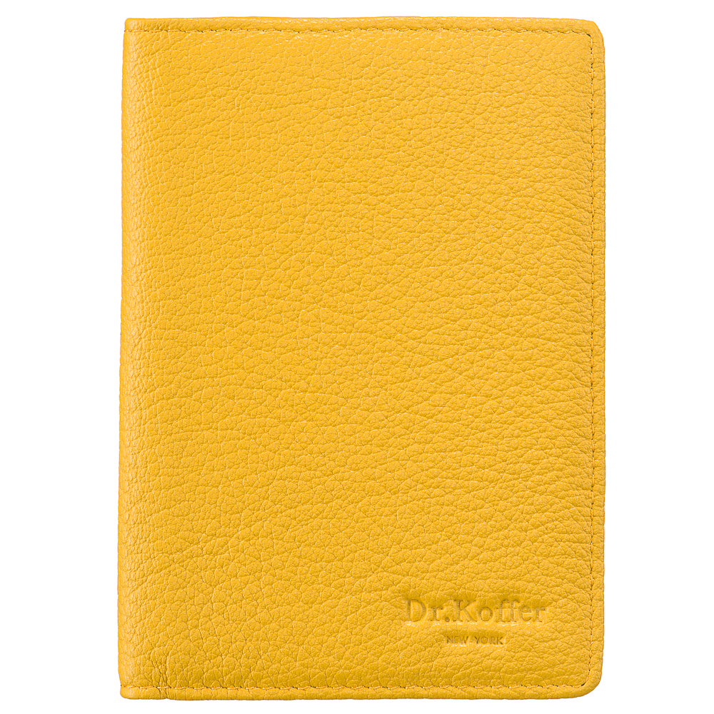 

Обложка для паспорта Dr.Koffer X510130-170 желтая, X510130-170