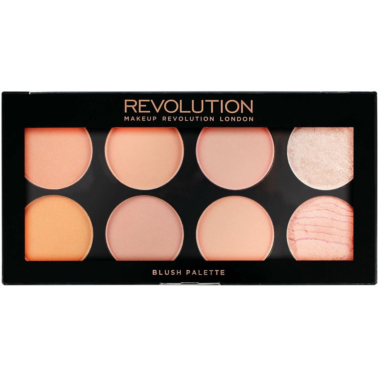 Палетка для лица REVOLUTION MAKEUP Ultra Blush Palette Hot Spice румяна и хайлайтер, 13 г posh румяна хайлайтер контуринг компактные минеральные 1 бежево розовый 24 мл