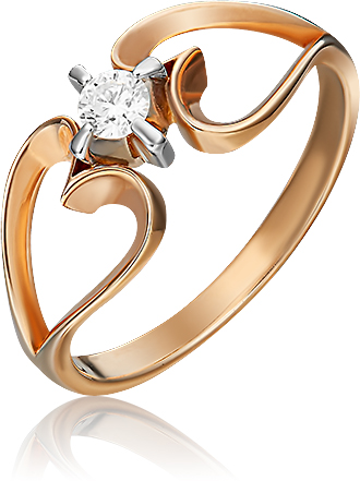 

Кольцо из золота р. 17 PLATINA jewelry 01-0055-00-101-1111-30, бриллиант, 01-0055-00-101-1111-30