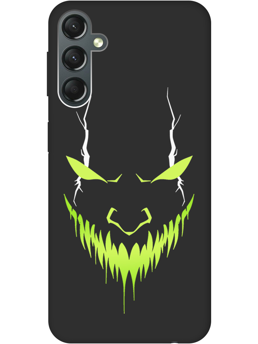 

Силиконовый чехол на Samsung Galaxy A24 с принтом "Evil Face" матовый черный, Черный;белый;зеленый, 769395651