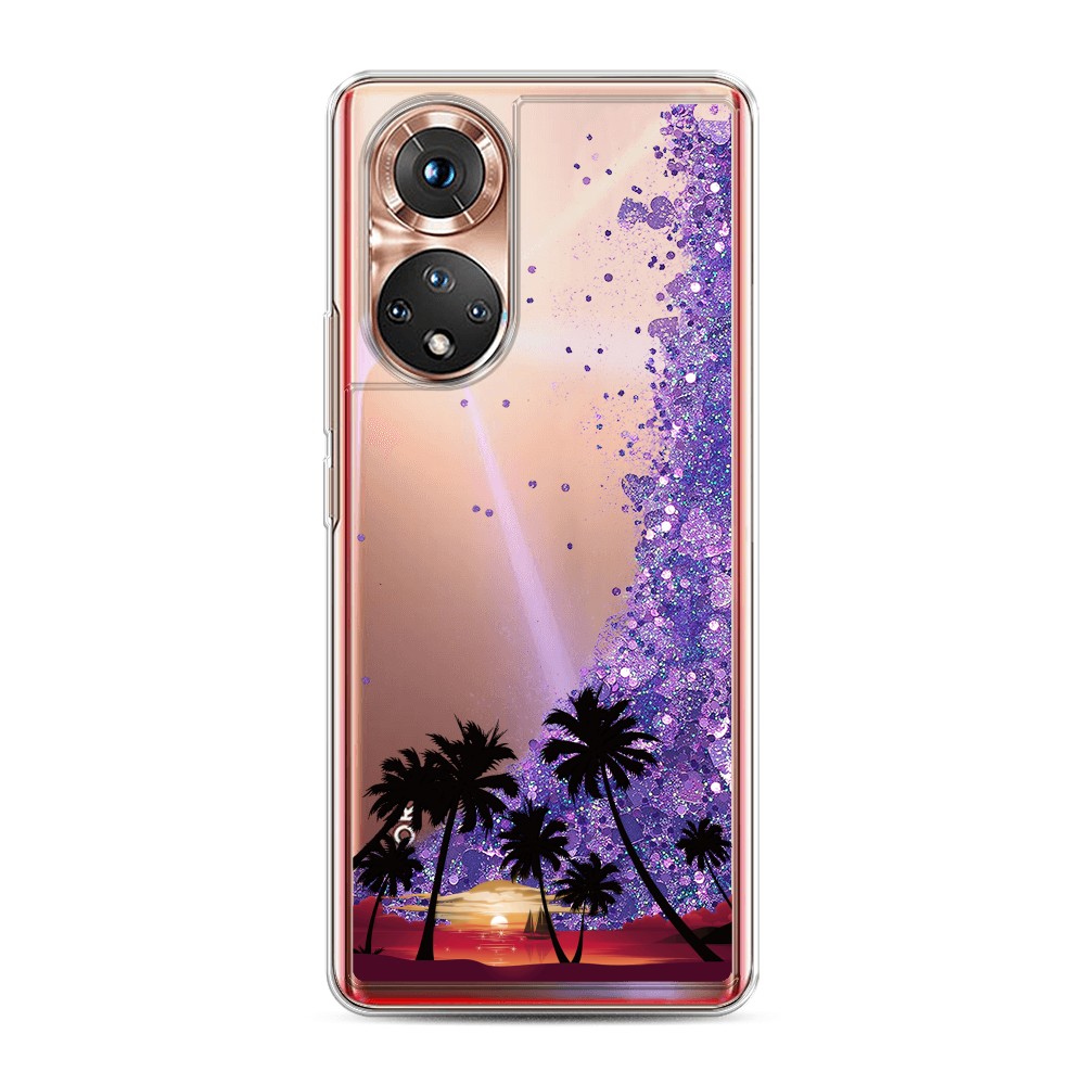 

Чехол Awog на Honor 50/Nova 9 "Закат и пальмы", Разноцветный, 6106192-1