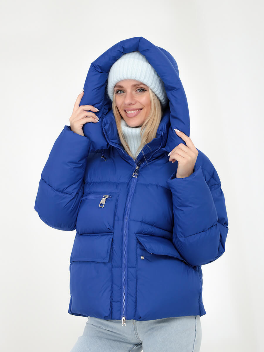 

Куртка женская Vitacci CLA115-33 синяя 42-44 RU, Синий, CLA115-33