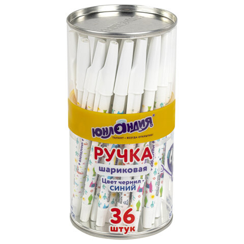

Ручка шариковая ЮНЛАНДИЯ LAMA, синяя 36 шт