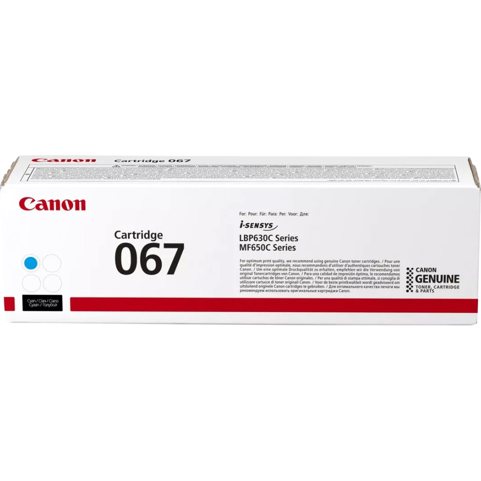 

Картридж для лазерного принтера Canon 067 (5101C002) голубой, оригинальный, 067