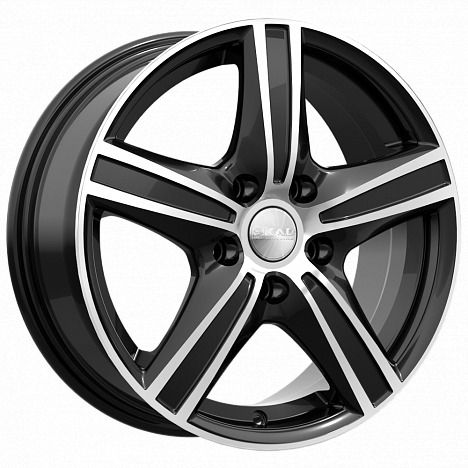 фото Колесный диск литой skad адмирал 6,5xr17 5x114,3 d60,1 et35 алмаз черный