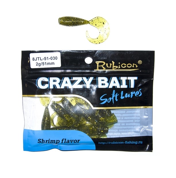 

Силиконовая приманка Rubicon Crazy Bait 51 мм, 030, 10 шт., Золотистый, Crazy Bait