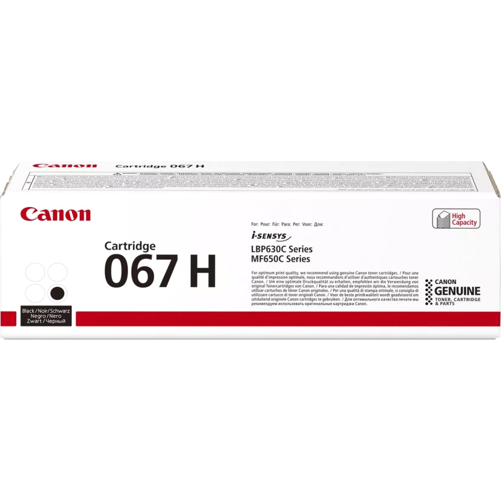 

Картридж для лазерного принтера Canon 067 H (5106C002) черный, оригинальный, 067 H
