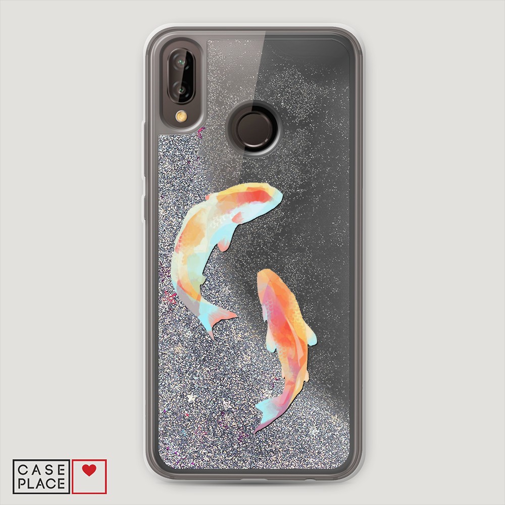 

Чехол Awog на Huawei P20 Lite/Nova 3e "Акварельные карпы", Разноцветный, 64491-1