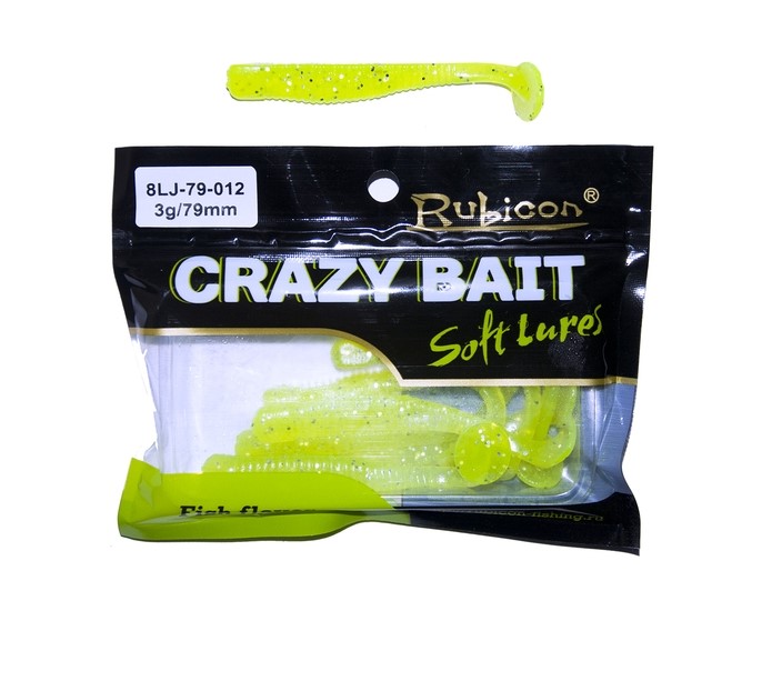 

Силиконовая приманка Rubicon Crazy Bait 79 мм, 012, 8 шт., Crazy Bait