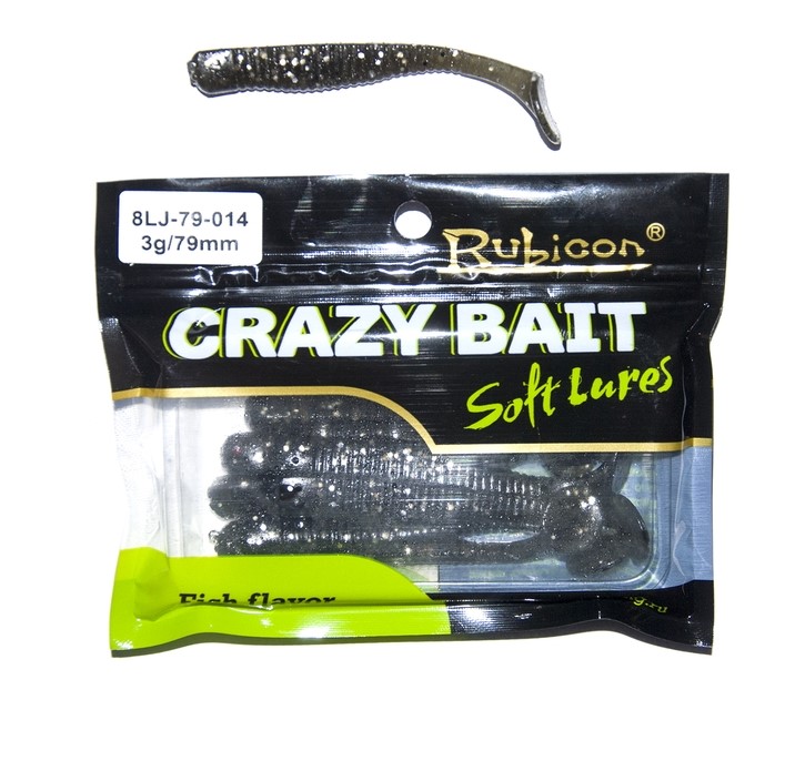 

Силиконовая приманка Rubicon Crazy Bait 79 мм, 014, 8 шт., Коричневый, Crazy Bait