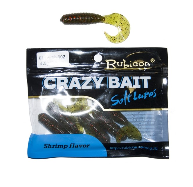 

Силиконовая приманка Rubicon Crazy Bait 76 мм, 002, 6 шт., Коричневый, Crazy Bait