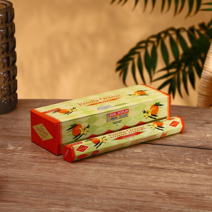 

Благовония "Tulasi" 20 аромапалочек Vanilla Orange, Indian style