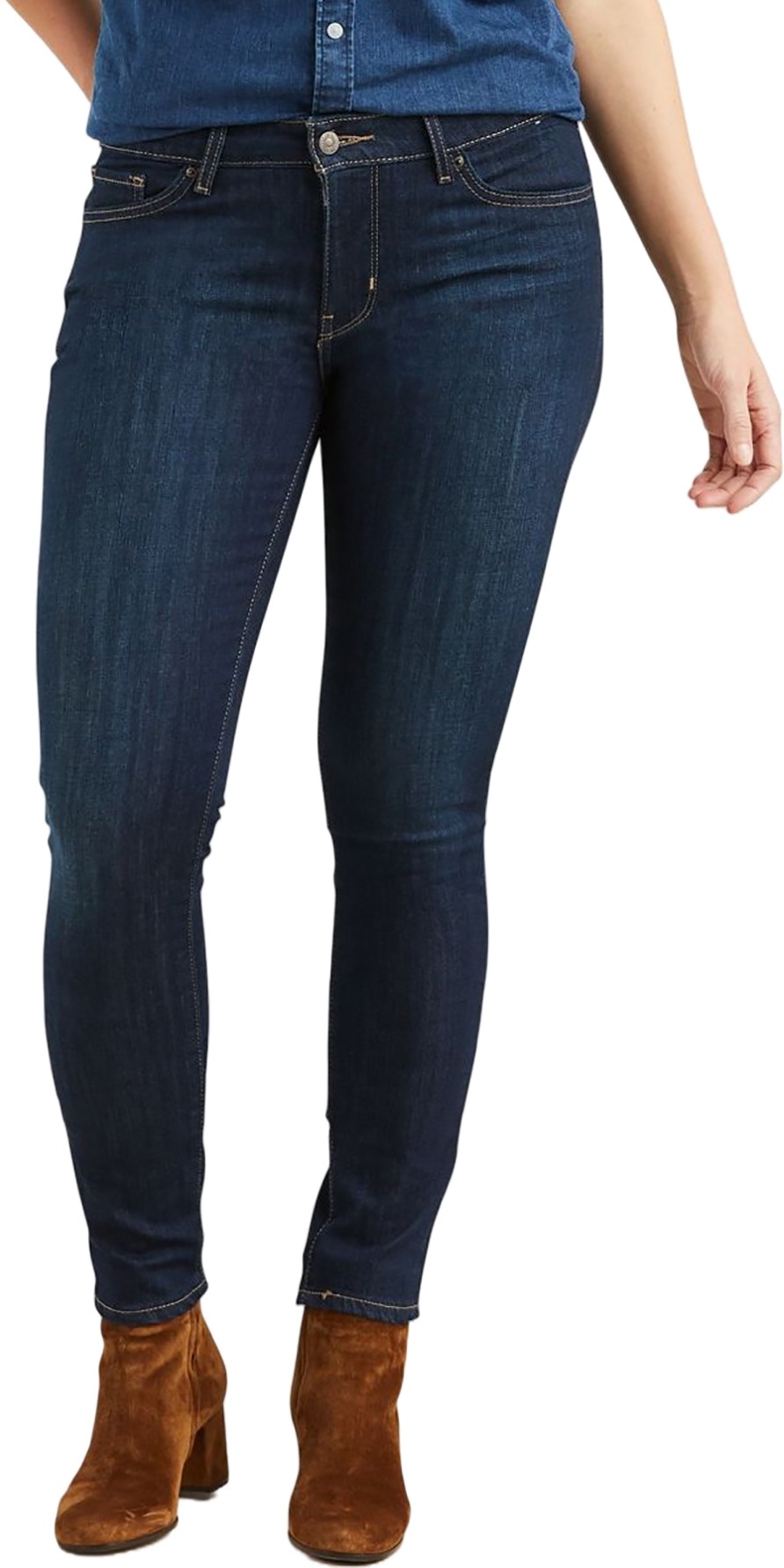 

Джинсы женские LEVIS Women 711 Skinny Jeans синие 24/30, Синий, Women 711 Skinny Jeans