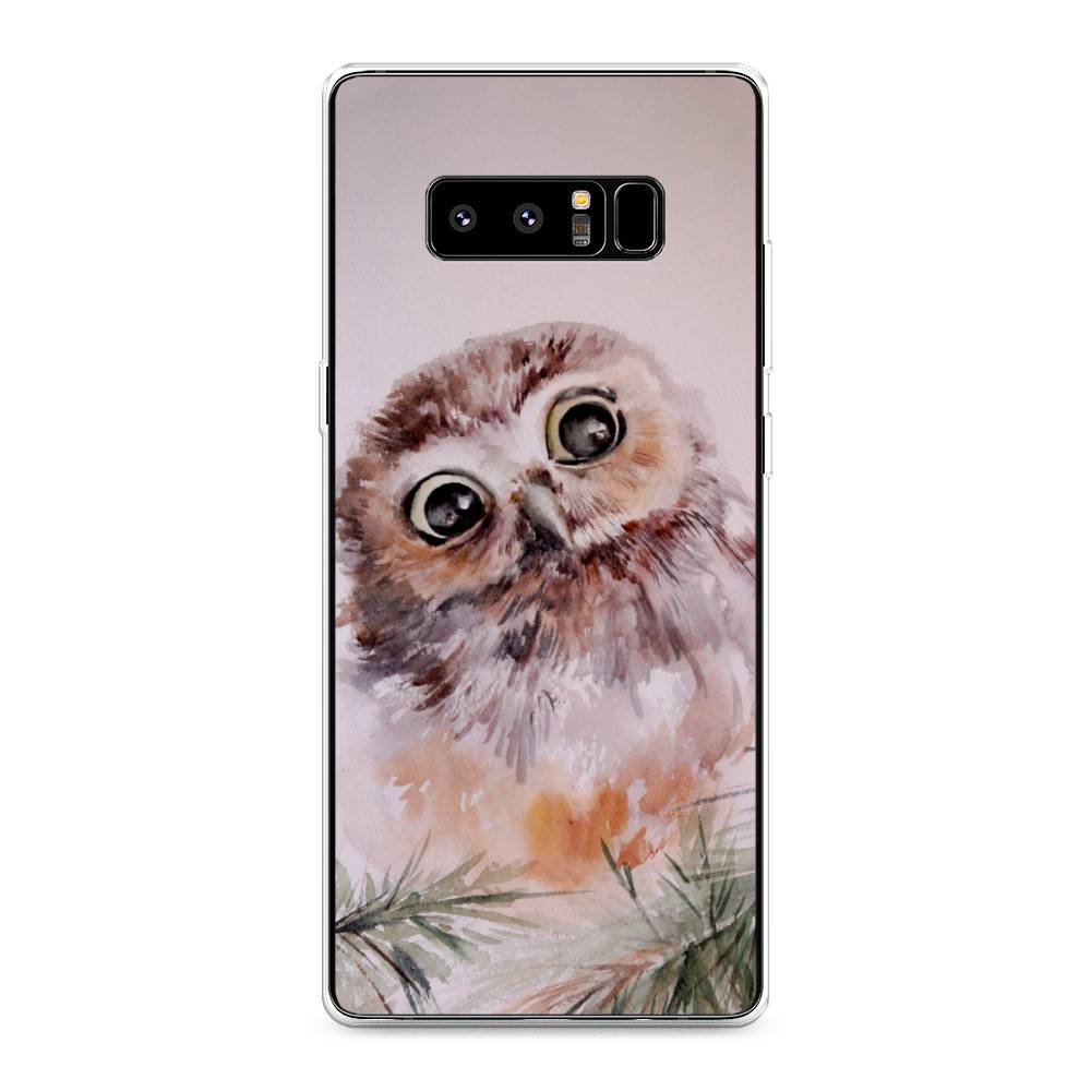 фото Чехол awog "сова на розовом" для samsung galaxy note 8