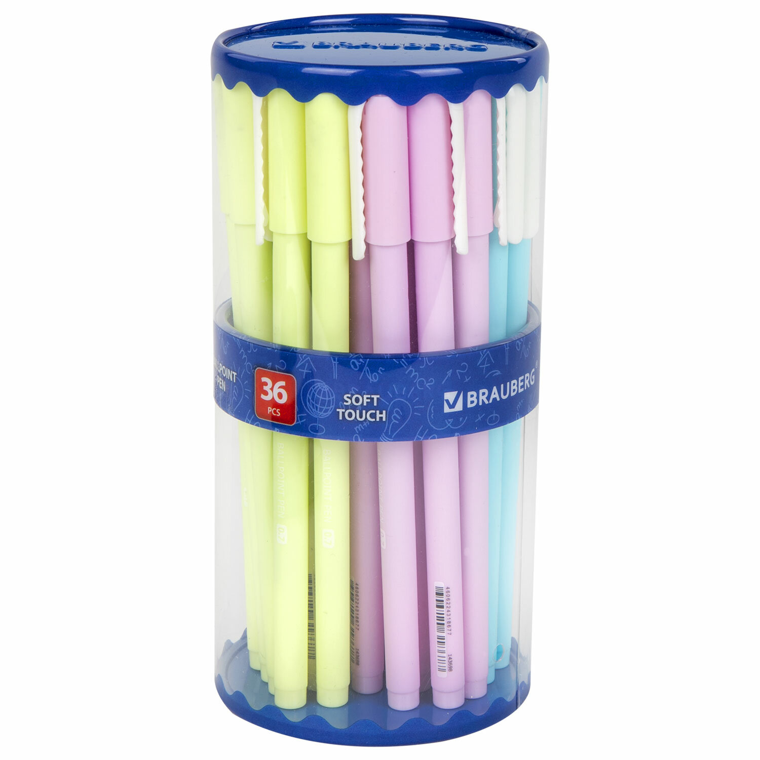

Ручка шариковая BRAUBERG SOFT TOUCH STICK PASTEL синяя 36 шт