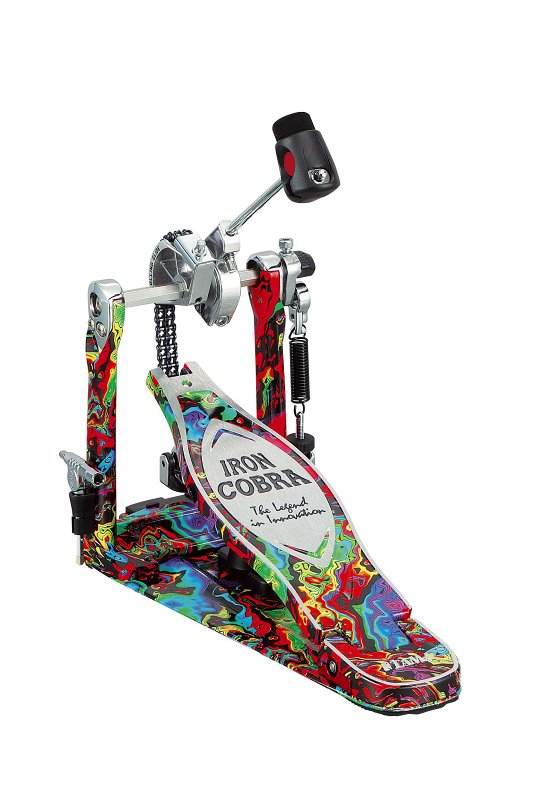 

TAMA HP900RMPR Rolling Glide Single Pedal, Psychedelic Rainbow, одиночная педаль в кейсе, TAMA HP900RMPR Rolling Glide Single Pedal, Psychedelic Rainbow