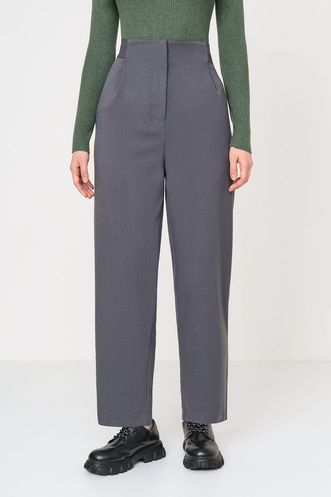 

Брюки женские Baon B2923519 серые L, Серый, B2923519