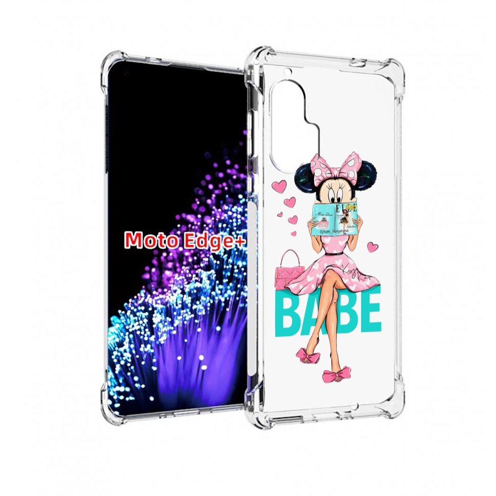 

Чехол MyPads Бейби-микки для Motorola Edge+ Plus, Прозрачный, Tocco