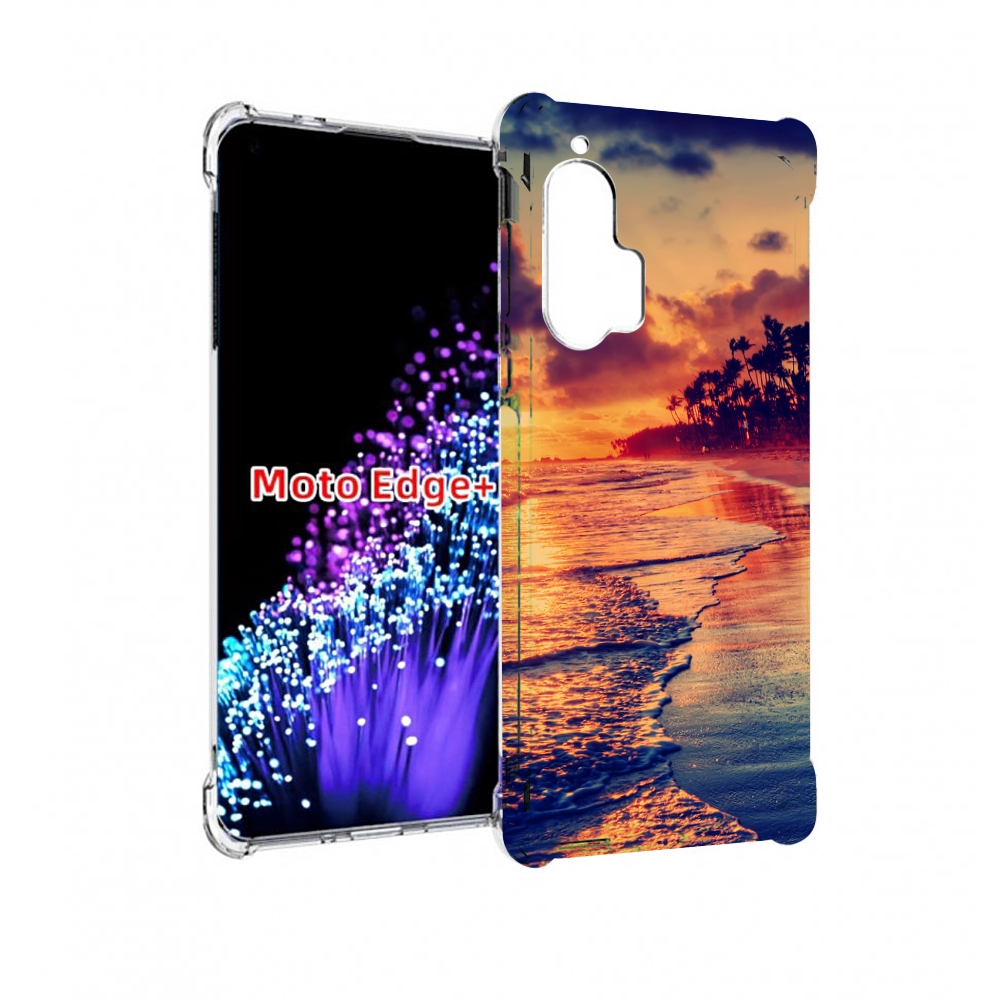 

Чехол MyPads Берег для Motorola Edge+ Plus, Прозрачный, Tocco
