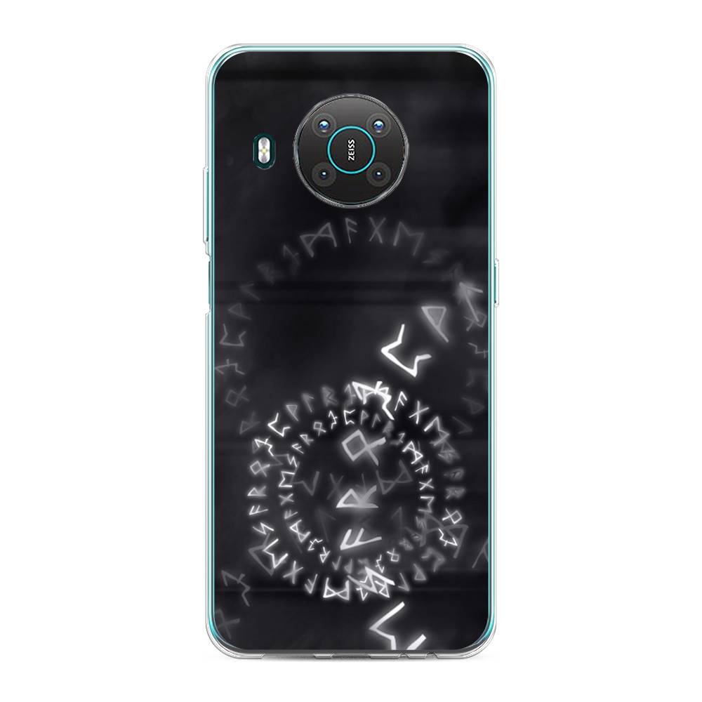 

Чехол на Nokia X20 "Руны", Серый;черный, 124750-3