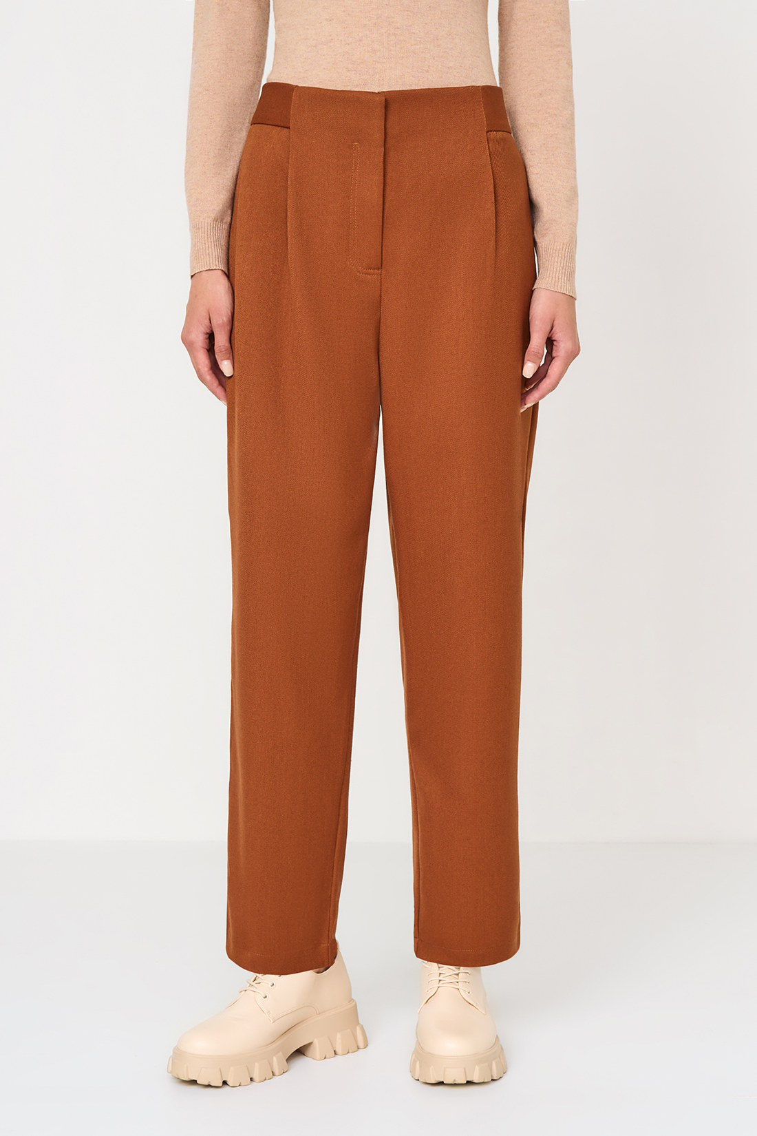 

Брюки женские Baon B2923519 коричневые XS, Коричневый, B2923519