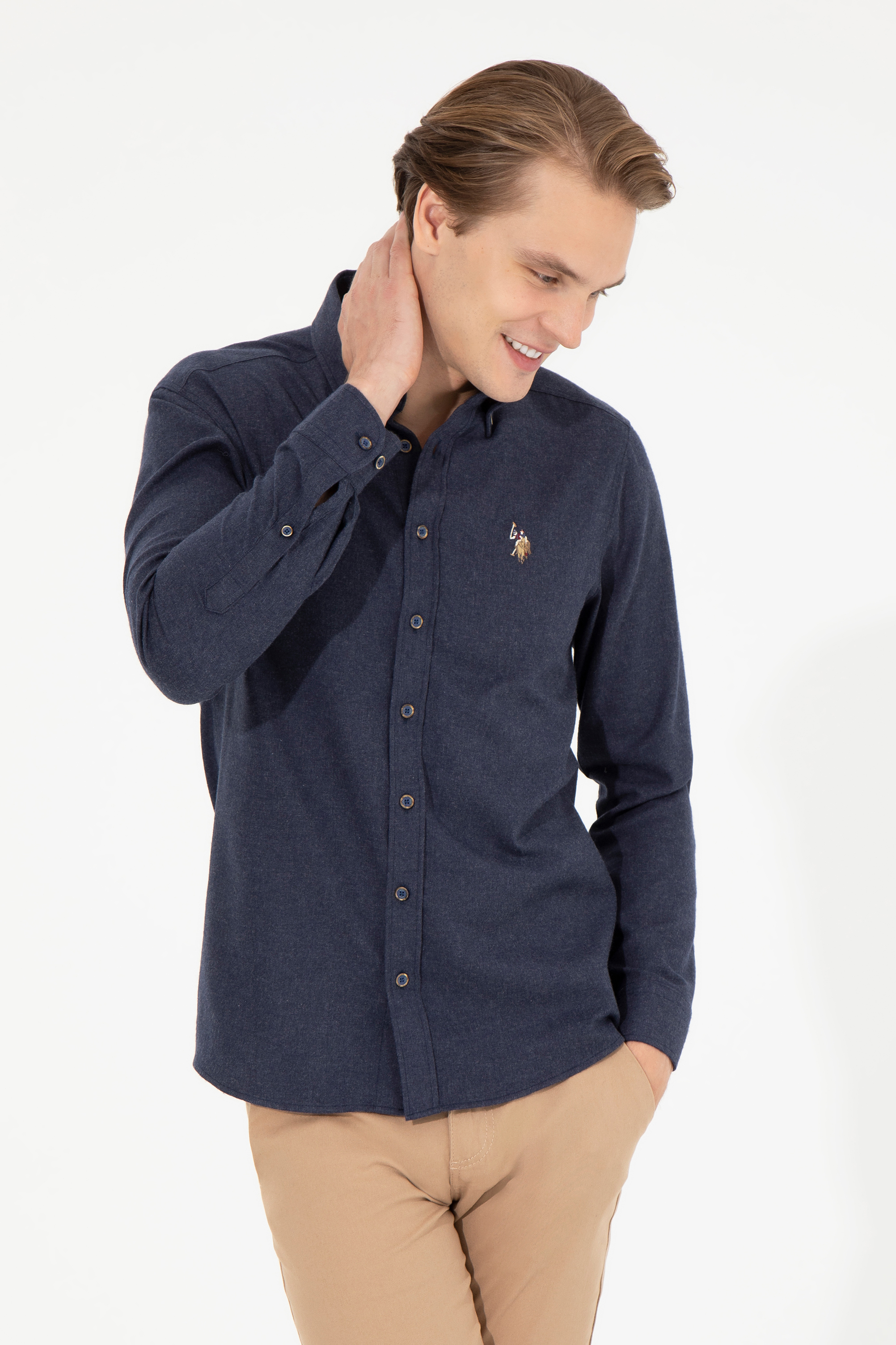 

Рубашка мужская U.S. POLO Assn. G081SZ0040AKIS022K синяя S, Синий, G081SZ0040AKIS022K