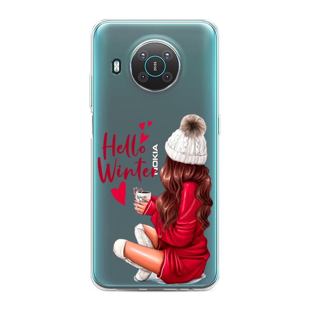 

Чехол на Nokia X20 "Hello winter", Красный;белый;коричневый, 124750-5