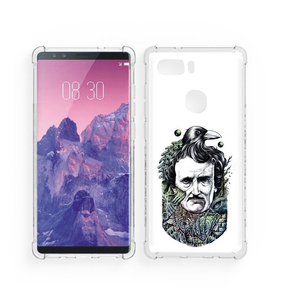 

Чехол MyPads Tocco для ZTE Nubia Z17S Эдгар Аллан с вороном (PT94929.470.203), Прозрачный, Tocco