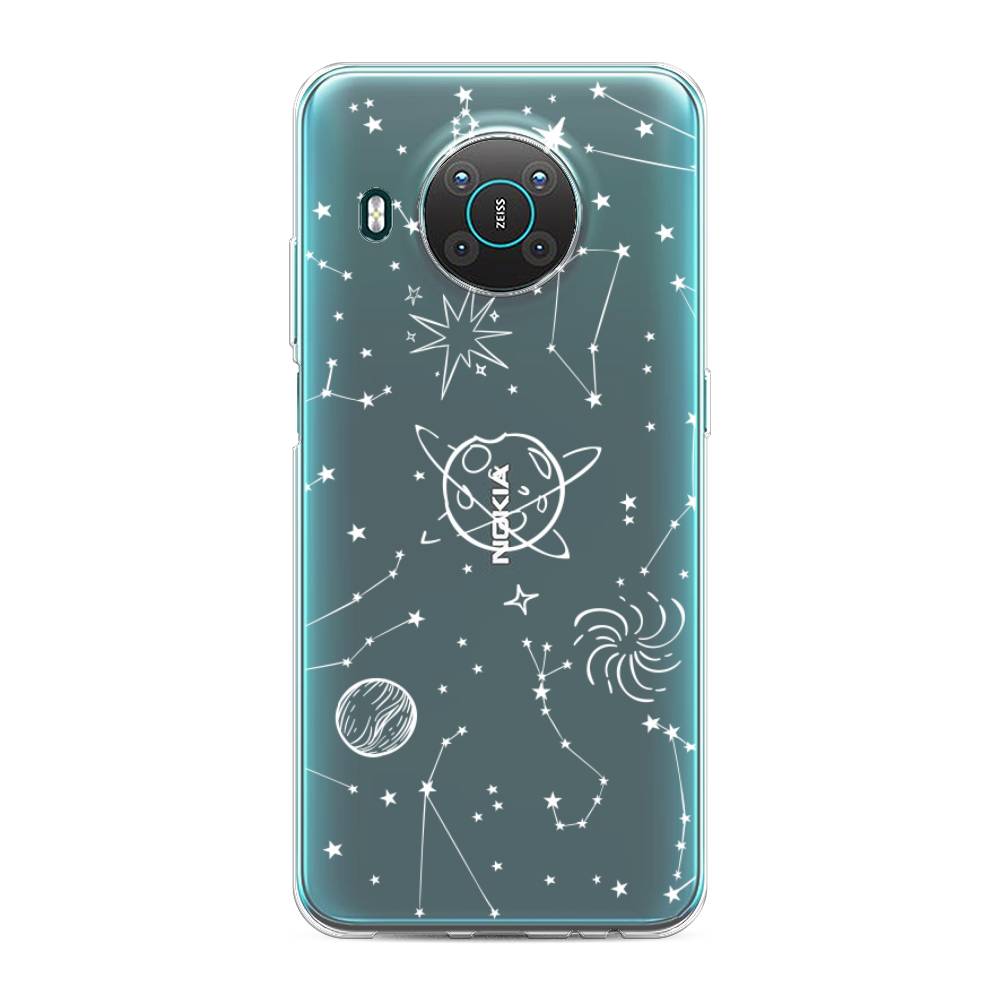 

Чехол на Nokia X20 "Планеты в космосе", Белый, 124750-2