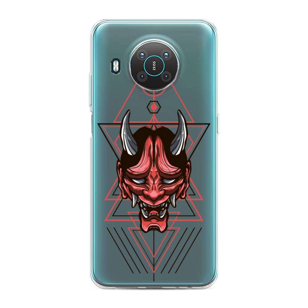 

Чехол на Nokia X20 "Hanya Oni mask", Серый;красный;черный, 124750-4