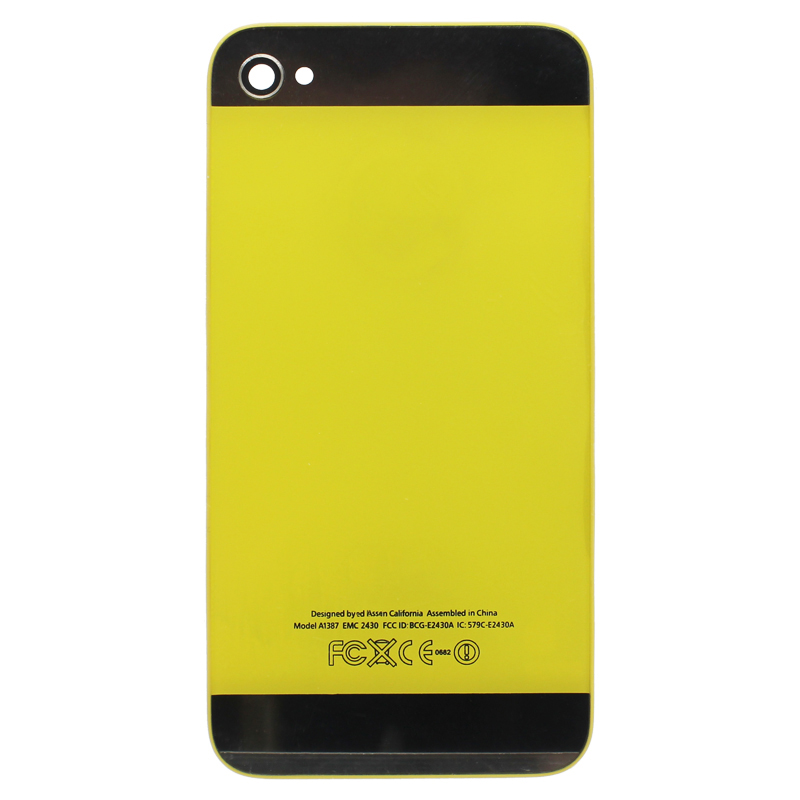 

Задняя крышка BaseMarket для Apple iPhone 4 (желтая)