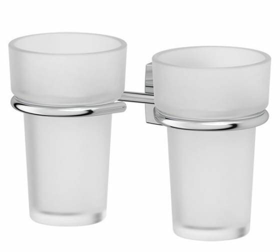 

Стакан для ванных принадлежностей FBS Ellea двойной с держателем хром