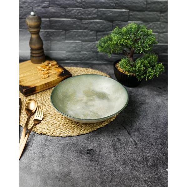 

Тарелка глубокая Porland Stoneware Selene 23 см., каменная керамика, Серый