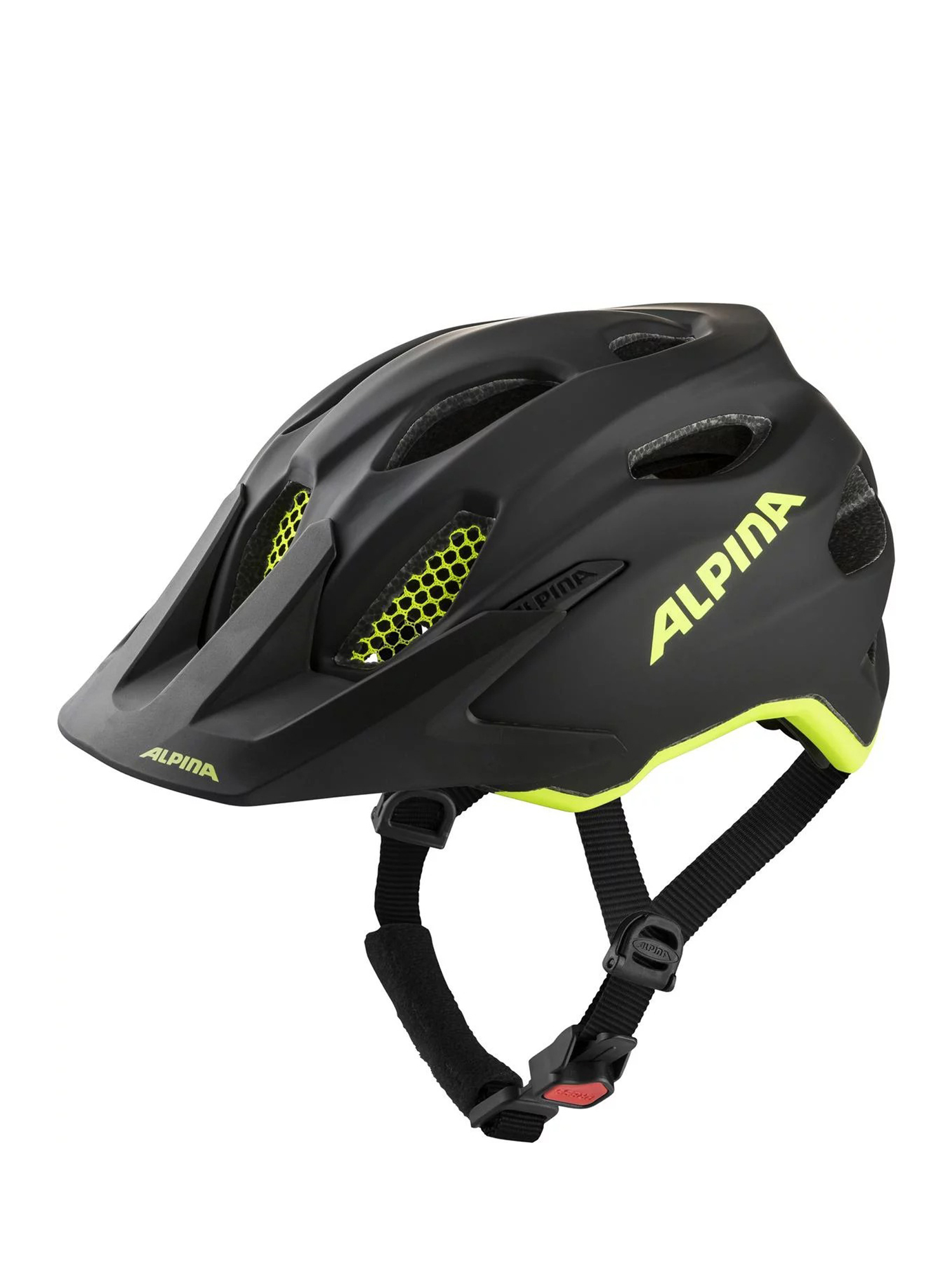Велошлем Alpina Carapax Jr. Flash Black/Neon Yellow Matt (См:51-56)
