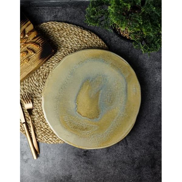 

Тарелка десертная Porland Stoneware Pearl 28,5 см., каменная керамика, Желтый