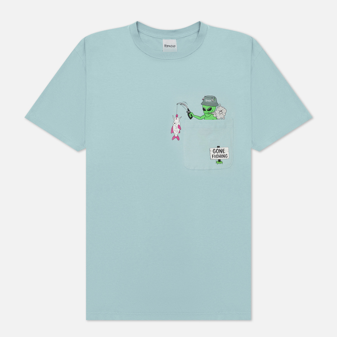 

Мужская футболка Ripndip Gone Fishing Pocket голубой, Размер S, Gone Fishing Pocket