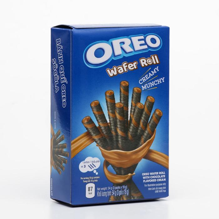 фото Печенье oreo wafer roll choco, 54 г