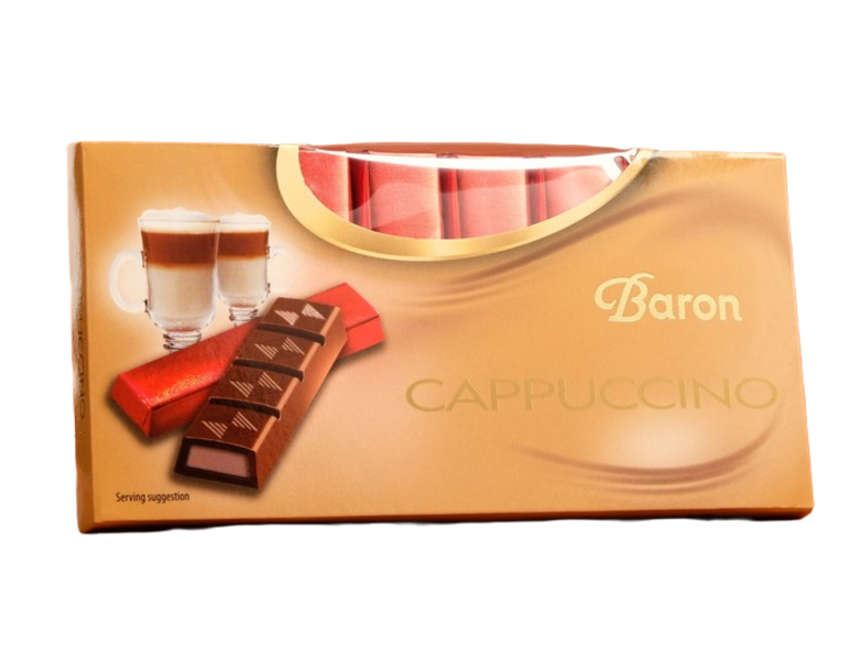фото Молочный шоколад baron со вкусом капучино, 100 г