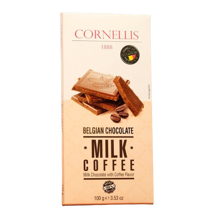 

Шоколад молочный Cornellis с кофе, 100 г