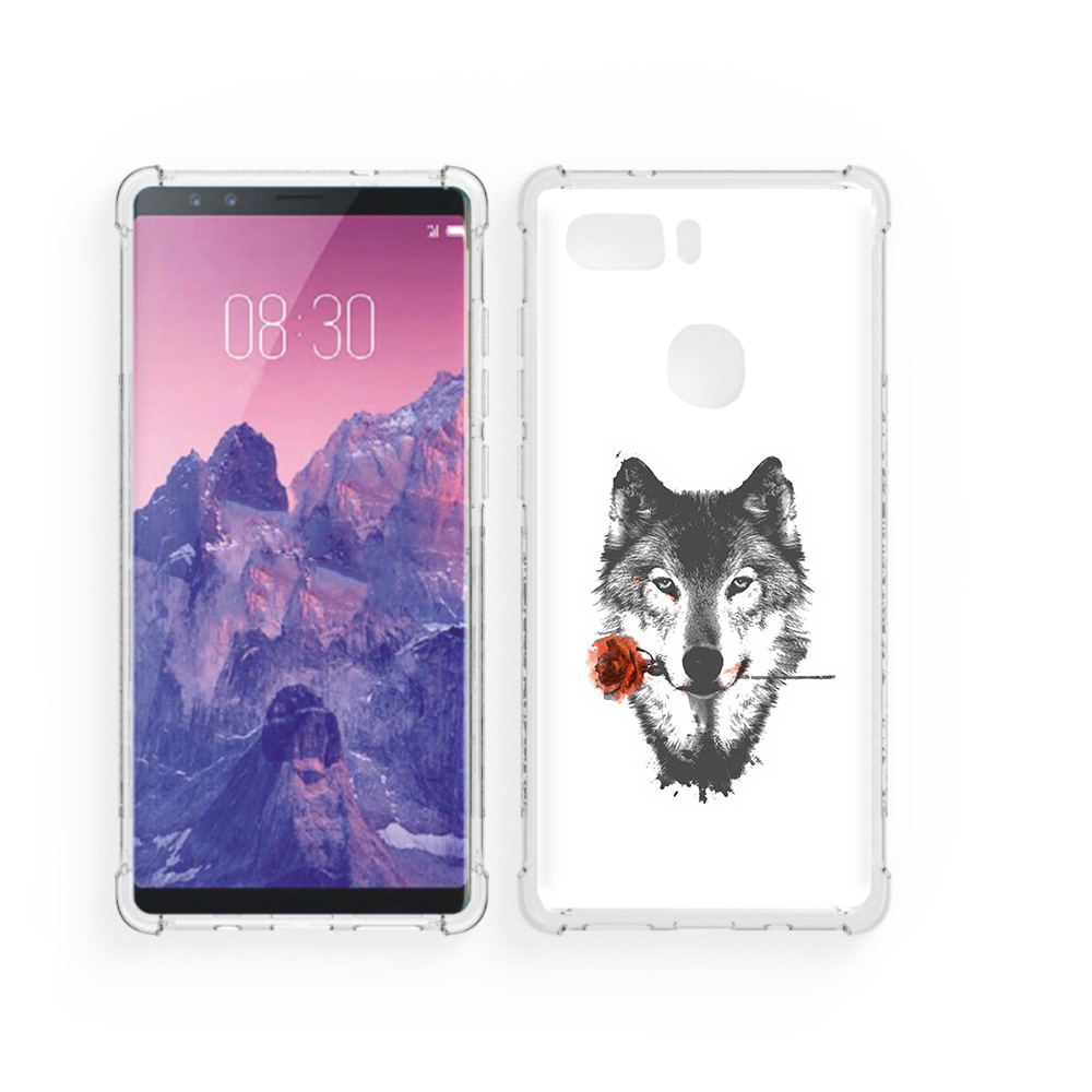

Чехол MyPads Tocco для ZTE Nubia Z17S волк с розой (PT94929.470.270), Прозрачный, Tocco