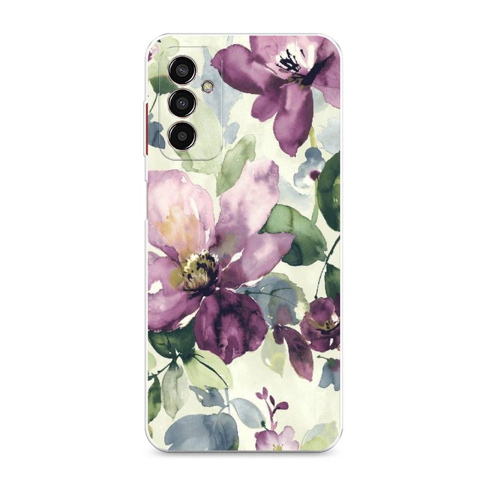 

Чехол Awog на Samsung Galaxy M13 / Самсунг M13 "Сиреневые цветы-акварель", Разноцветный, 2106850-10