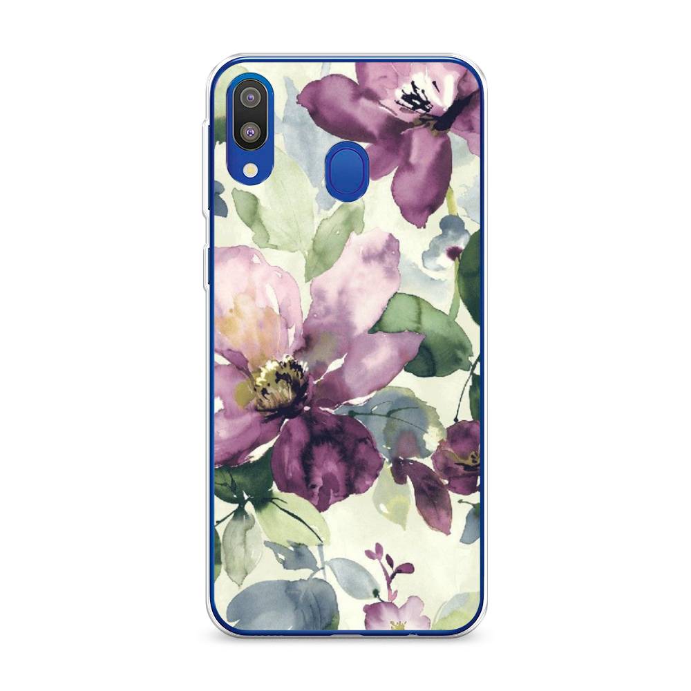 

Чехол Awog на Samsung Galaxy M20 "Сиреневые цветы-акварель", Разноцветный, 27450-10