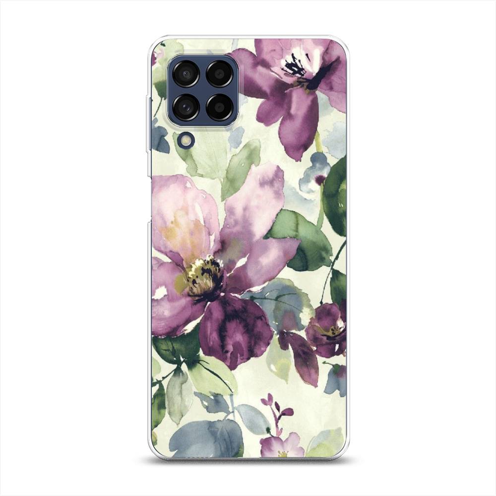 

Чехол Awog на Samsung Galaxy M53 / Самсунг M53 "Сиреневые цветы-акварель", Разноцветный, 2105850-10